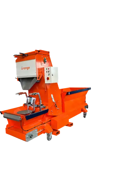 Máquina semiautomática Javo Orange Manu para contenedores grandes y bolsas
